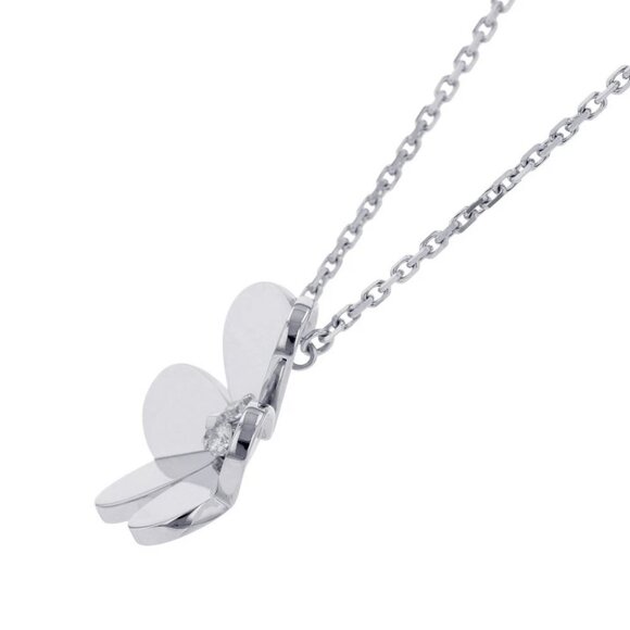 Van Cleef & Arpels Frivole Pendant Size Large 18K White Gold VCARD25300 - Picture 2 of 14